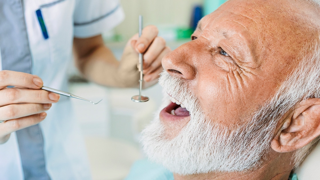 Mature Man At Dentist Photo